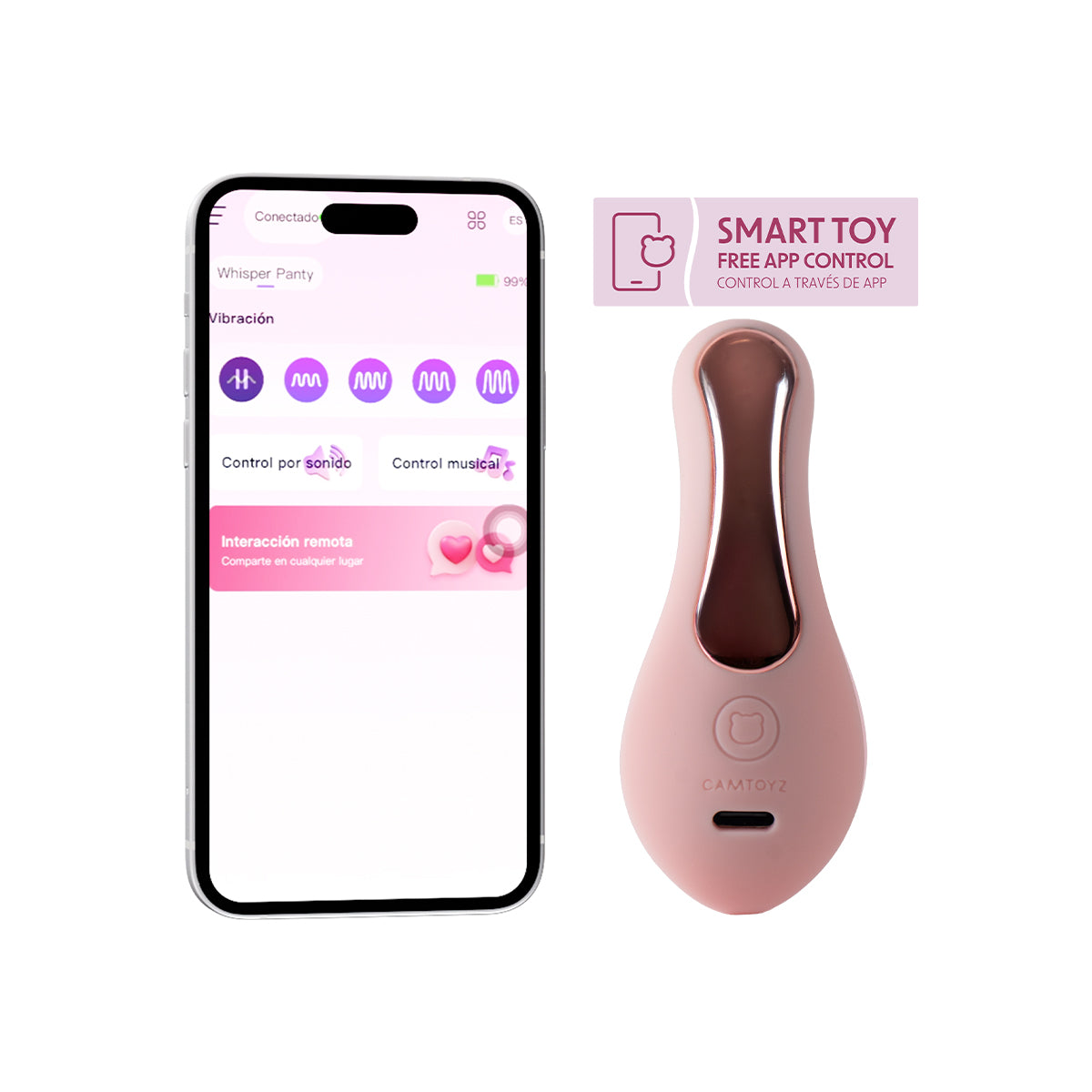 Whisper Panty Vibrador con APP