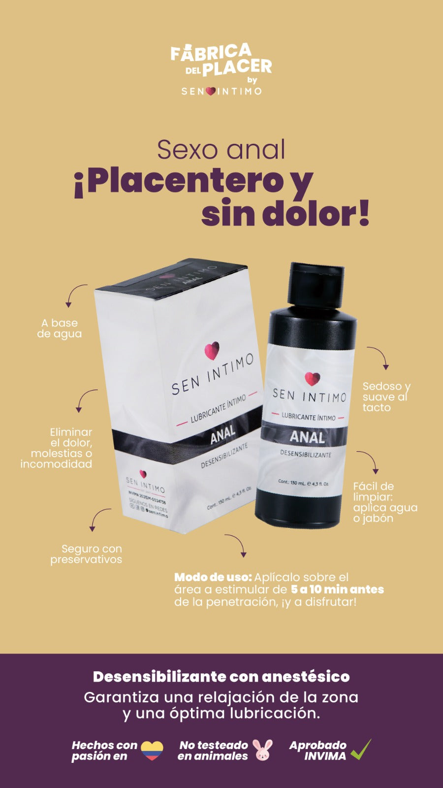 Lubricante Anal Desensibilizante