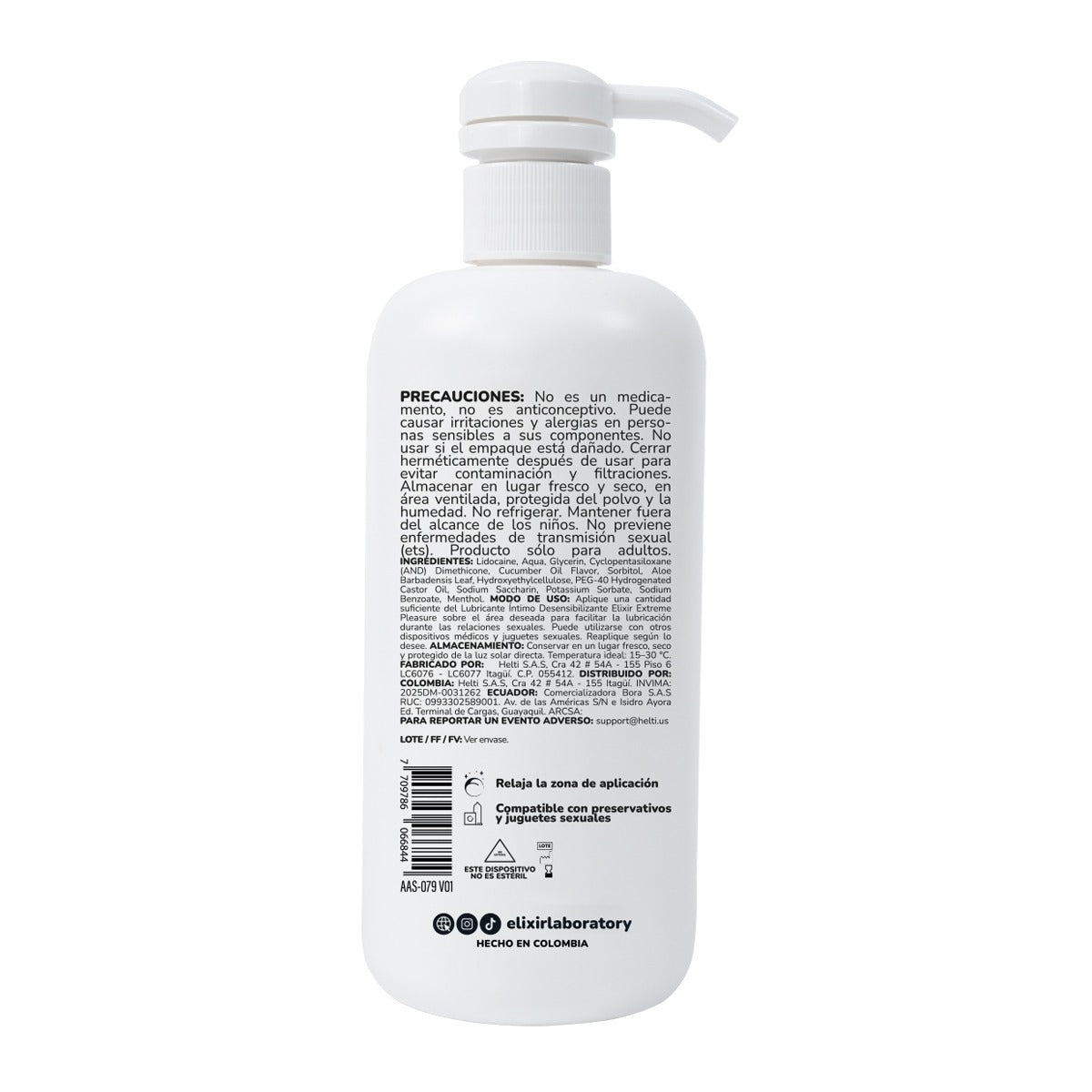 Lubricante Desensibilizante Anesty Elixir